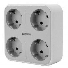 Сетевой фильтр + зарядка Tessan TS-302-DE, Серый 