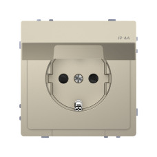 Розетка мех-м, MERTEN, MTN2314-6033, D-Life 16А с крышкой IP44 сахара