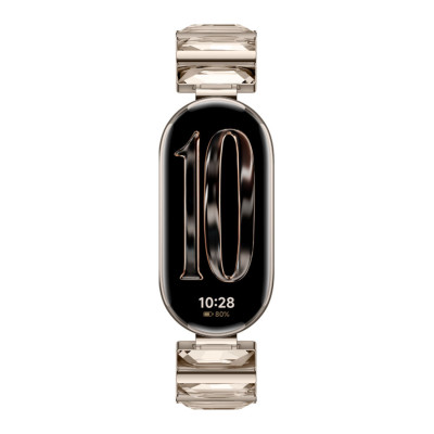 Фитнес браслет, Xiaomi, Mi Smart Band 10, Glimmer Edition Glimmer Gold, BHR07Q6GL/M2459B1, 1.62" AMOLED, Разрешение экрана 192 x 490, Аккумулятор 233 мАч, Водонепроницаемость 5 АТМ, Золотой