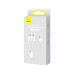 Интерфейсный кабель, Baseus, StarSpeed 1-for-3 (CAXS000002), USB to M+L+C 3.5A 1.2m Белый