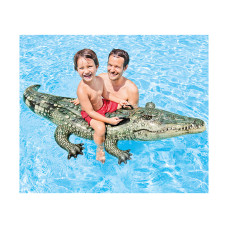 Надувная игрушка для катания верхом Аллигатор (Realistic Gator) 170 х 86 см, INTEX, 57551NP, Винил, Фотореалистичная печать, С ручками, Цветная коробка