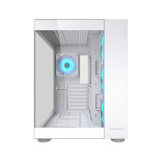 Компьютерный корпус, Cougar, FV150 RGB White, ATX/Micro ATX/Mini ITX, USB 1*Type C/2*3.0, 4 Pole Headset Audio, Кулер 4*12см ARGB, Высота процессорного кулера до 180 мм, Длина VGA до 400мм, 2*3.5"/1+1*2.5", Слот 7+3, Толщина 0,6мм, 400x300x420мм Компьютерный корпус, Cougar, FV150 RGB White, ATX/Micro ATX/Mini ITX, USB 1*Type C/2*3.0, 4 Pole Headset Audio, Кулер 4*12см ARGB, Высота процессорного кулера до 180 мм, Длина VGA до 400мм, 2*3.5"/1+1*2.5", Слот 7+3, Толщина 0,6мм, 400x300x420мм