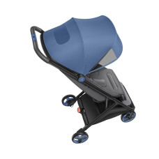 Детская коляска, Qborn, MITU, Folding Baby Stroller, Прогулочная, Складная конструкция, Защита от солнца UPF50+, Максимальная нагрузка 15кг, Синий