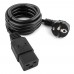 Кабель питания, Cablexpert PC-186-C19, 1.8м Cable power, 16A, black