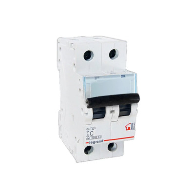 Автоматический выключатель, Legrand, 404040, 2П C 10A TX3 6000 6kA