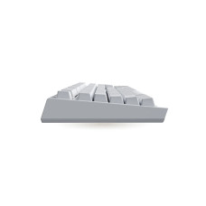 Клавиатура, Ducky, One X Wireless WH, Игровая, Механическая, 100%, Ducky Linear Inductive Switch, USB, 2,4 ГГц, Bluetooth, Подсветка RGB, Размер: 452x150x41 мм., Анг/Рус, Белый
