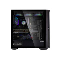 Компьютерный корпус, Zalman, Z10 , Mid Tower, ATX / mATX / Mini-ITX, 2*USB 3.0, 1*USB Type-C, HD Audio/Mic, Кулер 3*14см/ 1*12см Black, Высота процессорного кулера 173мм, Длина VGA до 395 мм, Количество отсеков 2*3.5"/2*2.5", 481*220*488 мм, Без