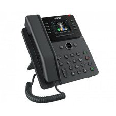 IP-телефон, Fanvil, V62G (B), 12 линии SIP, 2xGE PoE, чёрный, цветной экран 320x240, конференц-связь на 6 участников, до 21 DSS клавиши, блок питания в комплекте