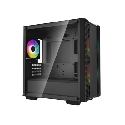 Компьютерный корпус, Deepcool, CC360 ARGB R-CC360-BKAPM3-G-1, Mini-ITX/Micro ATX, USB 3.0/2.0, HD-Audio+Mic, Кулер 3*120мм ARGB, Высота процессорного кулера до 165мм, Длина VGA до 320мм, 2*3.5"/2+1*2.5", Толщина 0,5мм, 418x215x431мм, Без Б/П, Чё