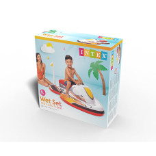 Надувная игрушка для катания верхом Скутер (Wave Rider) 117 х 77 см, INTEX, 57520NP, Винил, 3+, Красно-белый, Цветная коробка