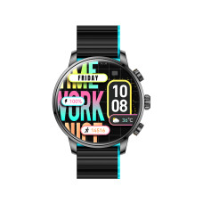 Смарт часы, Kieslect, Calling Watch Kr2, YFT2070EU, Дисплей 1.43" AMOLED FHD, Разрешение 466 x 466, Водонепроницаемость (IP68), Батарея 360 мАч, Чёрный