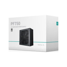 Блок питания, Deepcool, PF750 R-PF750D-HA0B-WDEU, 750W, ATX, White, APFC, 20+4 pin, 2*4+4pin, 6*Sata, 2*Molex, 2*PCI-E 6+2 pin, Вентилятор 12см, Кабель питания, Чёрный