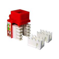 Модуль для информационной розетки, SHIP, M245-4, Cat.5e, RJ-45, UTP, Красный