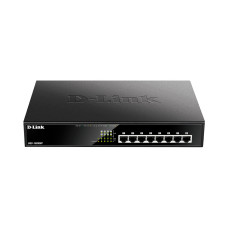 Коммутатор , D-Link, DGS-1008MP/B1A, Неуправляемый, 8 портов 10/100/1000Base-T с поддержкой PoE 802.3af/at (PoEбюджет 125 Вт), стоечный/настольный