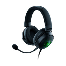 Гарнитура, Razer, Kraken V3 HyperSense, RZ04-03770100-R3M1, Игровая гарнитура, Микрофон поворотный гибкий, Динамики 50 мм, Диапазон частот: 20Гц- 20кГц , Чувствительность при 1 кГц: 96 дБ SPL/мВт, Чёрный