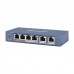 Сетевой коммутатор Hikvision DS-3E0106HP-E Switch 4 port 10/100M 2xHi PoE, 3xPoE, 2xRJ45, PoE 60W, desktop