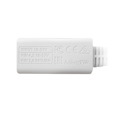 Адаптер-инжектор питания Passive POE, MikroTik, RBGPOE, DATA+Power, Скорость 10/100/1000M