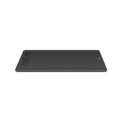 Графический планшет, Huion, H610X, Цифровая ручка:PW100, Технология пера:Пассивный электромагнитный резонанс (перо без батареи), Разрешение пера:5080 LPI, Чувствительность к давлению:8192уровня, Поддержка наклона:±60°, Чувствительная высота:10mm, Report R