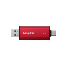 Внешний SSD диск, Kingston, Dual Portable, SPSD/1TB, 1TB, USB-C/USB-A, Красный Внешний SSD диск, Kingston, Dual Portable, SPSD/1TB, 1TB, USB-C/USB-A, Красный