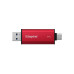 Внешний SSD диск, Kingston, Dual Portable, SPSD/1TB, 1TB, USB-C/USB-A, Красный Внешний SSD диск, Kingston, Dual Portable, SPSD/1TB, 1TB, USB-C/USB-A, Красный