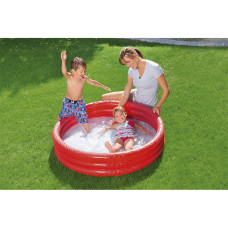 Детский надувной бассейн Splash 'n Smile 122 х 25 см, BESTWAY, 51025, Винил, 140л., 2+, Красный/Синий в ассортименте, Пакет