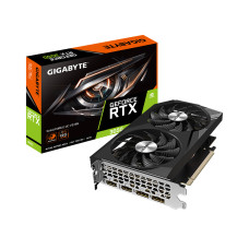 Видеокарта, Gigabyte, RTX3050 WINDFORCE OC 8G (GV-N3050WF2OCV2-8GD) 4719331314798, GDDR6, 128bit, 2-HDMI, 2-DP, Windforce 2X Fan, 198.1*120.6*39 мм, Цветная коробка