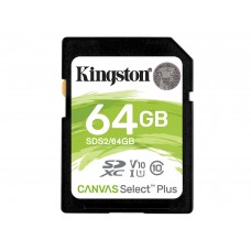 Карта памяти SDXC Kingston, SDS2/64GB, 64GB, UHS Class 10 