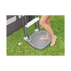 Ванночка для споласкивания ног с креплением на лестницу Pool Foot Bath, INTEX, 29080, Пластик, Серый, В пленке