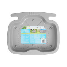 Ванночка для споласкивания ног с креплением на лестницу Pool Foot Bath, INTEX, 29080, Пластик, Серый, В пленке