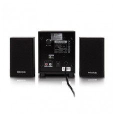 Акустическая система, Microlab, M-105R, 10Вт (2,5Вт*2+5Вт), Выход 2RCA, Вход 3.5 MiniJack, FM, USB, SD-карта, Чёрный