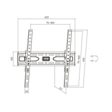 Кронштейн XG WA-3275T для ТВ и мониторов, 32"-75" Кронштейн XG WA-3275T для ТВ и мониторов, 32"-75"