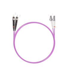 Патч корд оптоволоконный,, LC/UPC-ST/UPC MM OM3 50/125 Duplex 3.0мм 1 м, LSZH