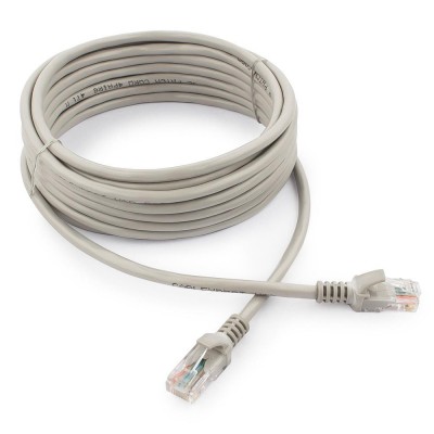 Патч-корд Cablexpert PP10-5M, серый Cable Patch cord UTP 5e-Cat 5 m