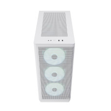 Компьютерный корпус, Aerocool, APNX C1 WH (C1-R-WT-v1), ATX/Micro ATX, USB 1*Type C/2*3.0 , HD-Audio+Mic, Кулер 4*12см ARGB, Высота процессорного кулера до 166 мм, Длина VGA до 395мм, 3*3.5"/3*2.5", Толщина 0,8мм, 502x230x464мм, Без Б/П, Белый