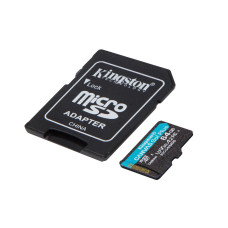 Карта памяти, Kingston, SDCG4/64GB, MicroSDXC 64GB, Canvas Go Plus, A2, U3, V30, с адаптером SD Карта памяти, Kingston, SDCG4/64GB, MicroSDXC 64GB, Canvas Go Plus, A2, U3, V30, с адаптером SD