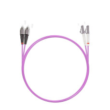 Патч корд оптоволоконный,, FC/UPC-LC/UPC MM OM3 50/125 Duplex 3.0мм 1 м, LSZH