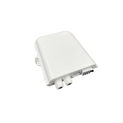 Коробка распределительная оптическая, А-Оптик, FTTH-FD207-08, укомплектованная SC/APC, Настенный, Пластик, Белый