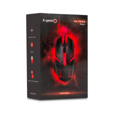 Компьютерная мышь, XG, XM-770OUB, Оптическая,1000dpi, USB, Длина кабеля 1,35 метра, Подсветка, Чёрный