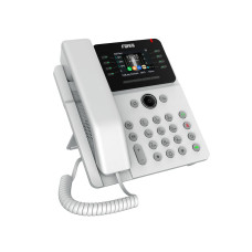 IP-телефон, Fanvil, V62G (W), 12 линии SIP, 2xGE PoE, белый, цветной экран 320x240, конференц-связь на 6 участников, до 21 DSS клавиши, блок питания в комплекте