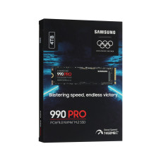 Твердотельный накопитель SSD, Samsung, 990 PRO MZ-V9P4T0BW, 4TB, M.2 PCIe 4.0 NVMe, 7450/6900 Мб/с