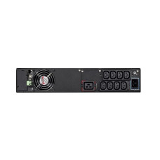 Источник бесперебойного питания, Eaton, 5SC3000IRT, Стоечный 19" 2U, Мощность 3000ВА/2700Вт, Диапазон работы AVR: 184-276В, Бат.: 12В/9 Ач*4шт., Чистая синусоида, 9 вых.: 8 IEC C13 (10A), 1 IEC C19 (16A), Smart, USB-B, RS232, SNMP слот, LCD, ABM, Цве