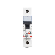 Автоматический выключатель, Legrand, 404033, 1П C50A TX3 6000 6kA