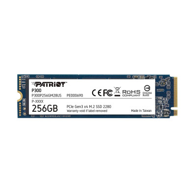 Твердотельный накопитель SSD, Patriot, P300 P300P256GM28, 256 GB, M.2 NVMe PCIe 3.0x4, 1700/1100 Мб/с