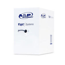 Кабель сетевой, A&P, APC030501CU/CCS, UTP, 4x2x1/0.40 CU мм, PVC, 305 м/б (Информационные жилы из чистой меди)