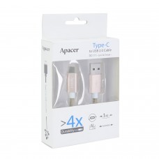 Кабель USB, Apacer DC111, APDC111С-1, 1.0м, Золотой 