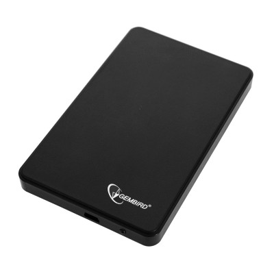 Коробка для 2,5" жестких дисков Gembird EE2-U2S-40P, Черный External Case SATA to USB 2.0, power via USB, black