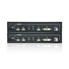 КВМ-удлинитель, ATEN, CE690-AT-G, USB, DVI, Optical KVM Extender (до 20 км), W/EU ADP