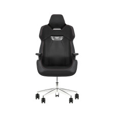 Игровое компьютерное кресло, Thermaltake, ARGENT E700 Storm Black, GGC-ARG-BBLFDL-01, Максимальная нагрузка 150 кг, Натуральная кожа, Основание алюминий и металл, Чёрный