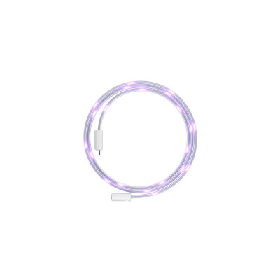 Удлинитель умной светодиодной ленты, Яндекс, YNDX-00547, 1м, 24 шт/м, 250 лм, 25000 ч, 80 Ra, AC 100-240 В / 50-60 Гц, 2.2 Вт, Wi-Fi(2.4 ГГц), Bluetooth 5 (LE), Экосистема Яндекс, белый