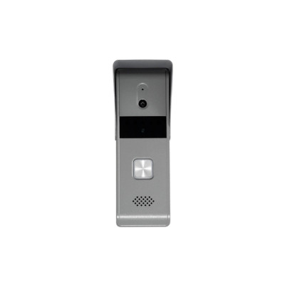 Вызывная панель, Hikvision, DS-KB2421T-IM, 4-проводная аналоговая дверная станция, 2МП, цинковый сплав, подавление шума и эха, -30°C до 70°C , IP65